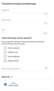 Tworzenie formularza kontaktowego
