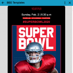 Szablon Super Bowl